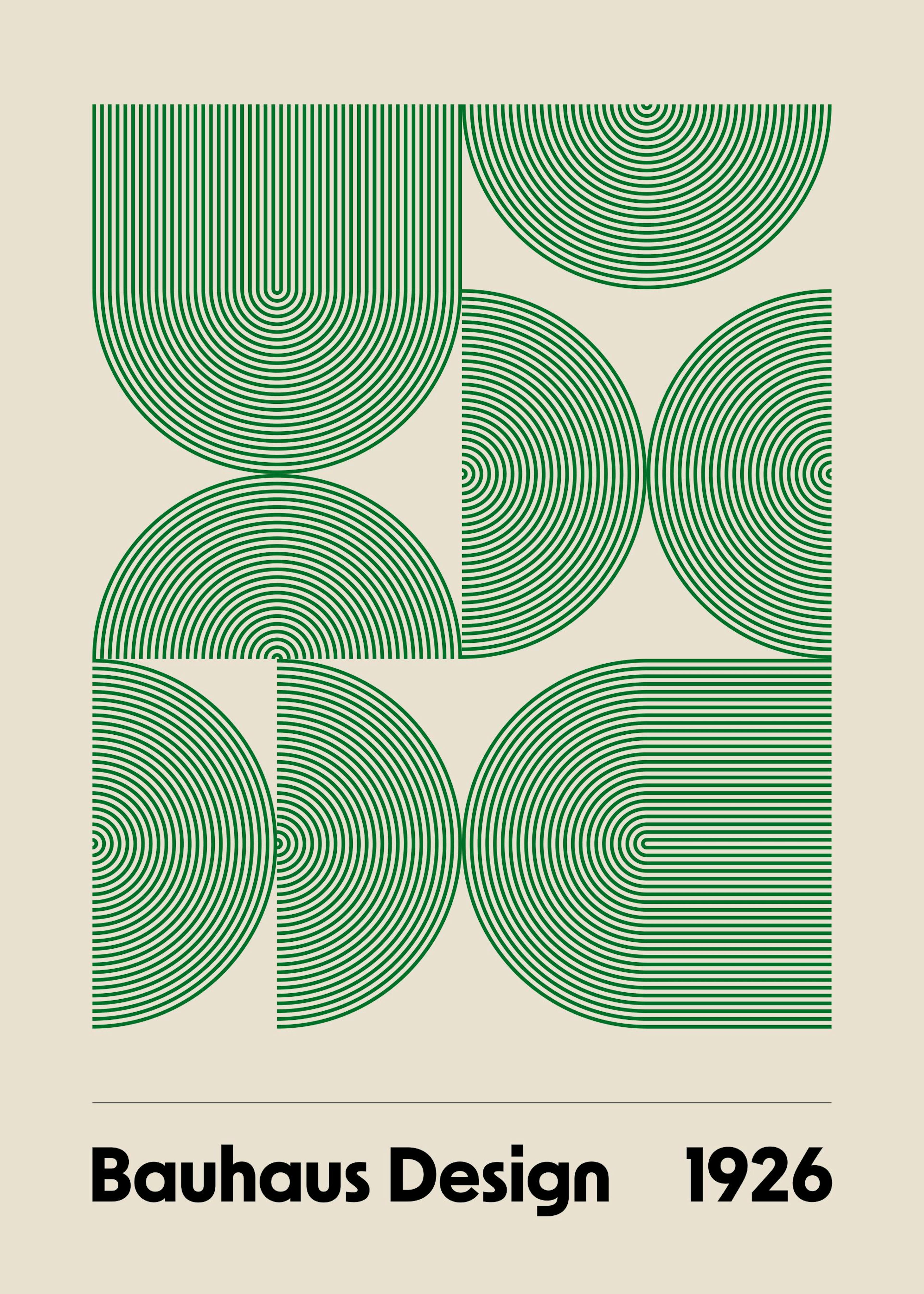 Bauhaus Design Arches Poster 0