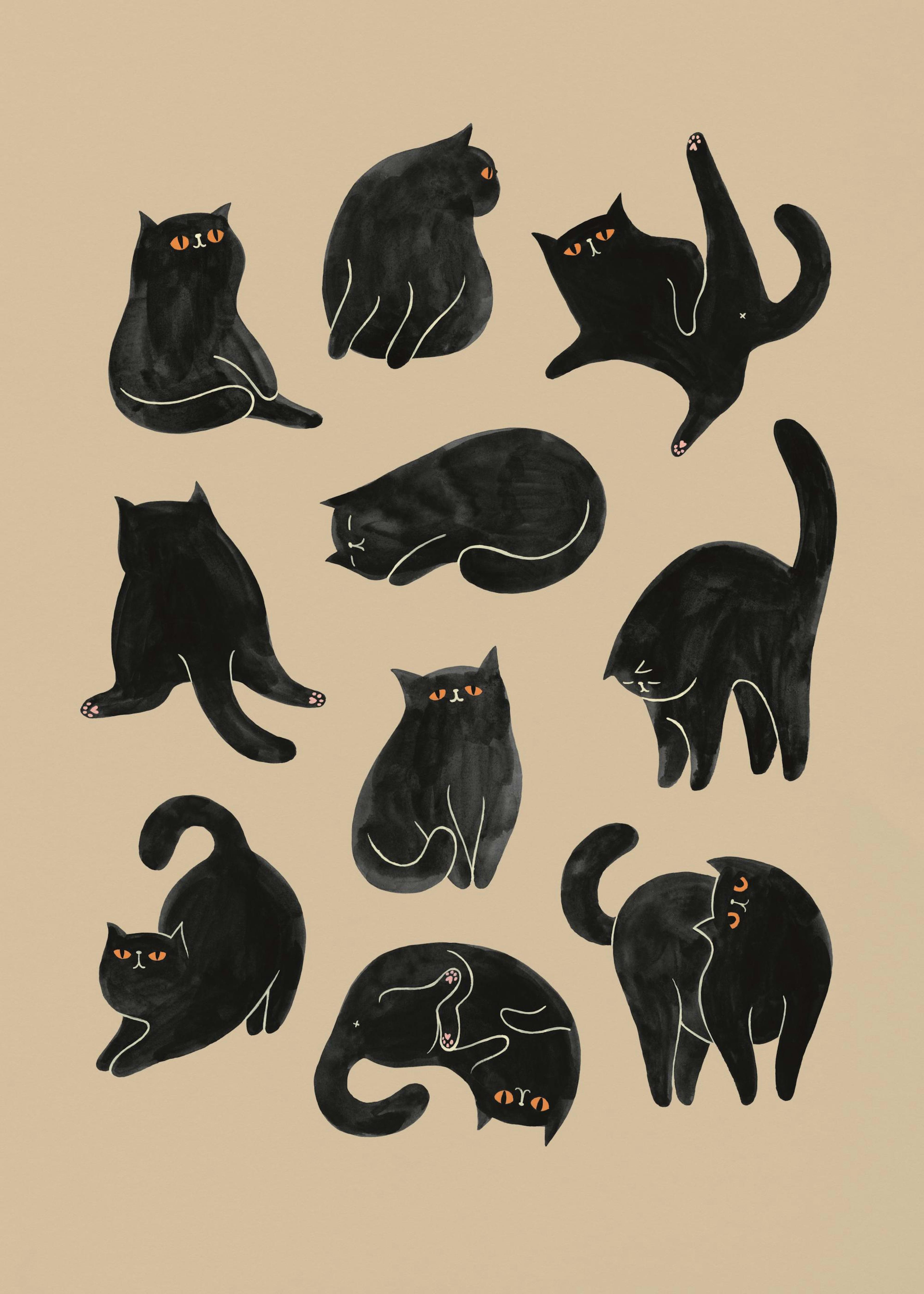 Kitty Yoga Print 0